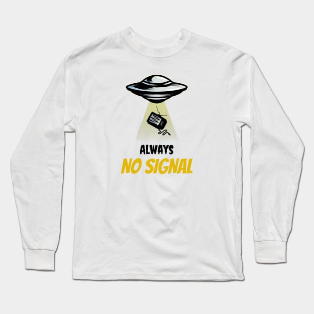 Lost in Transmission: Alien Abduction of a Classic TV Long Sleeve T-Shirt by Life2LiveDesign